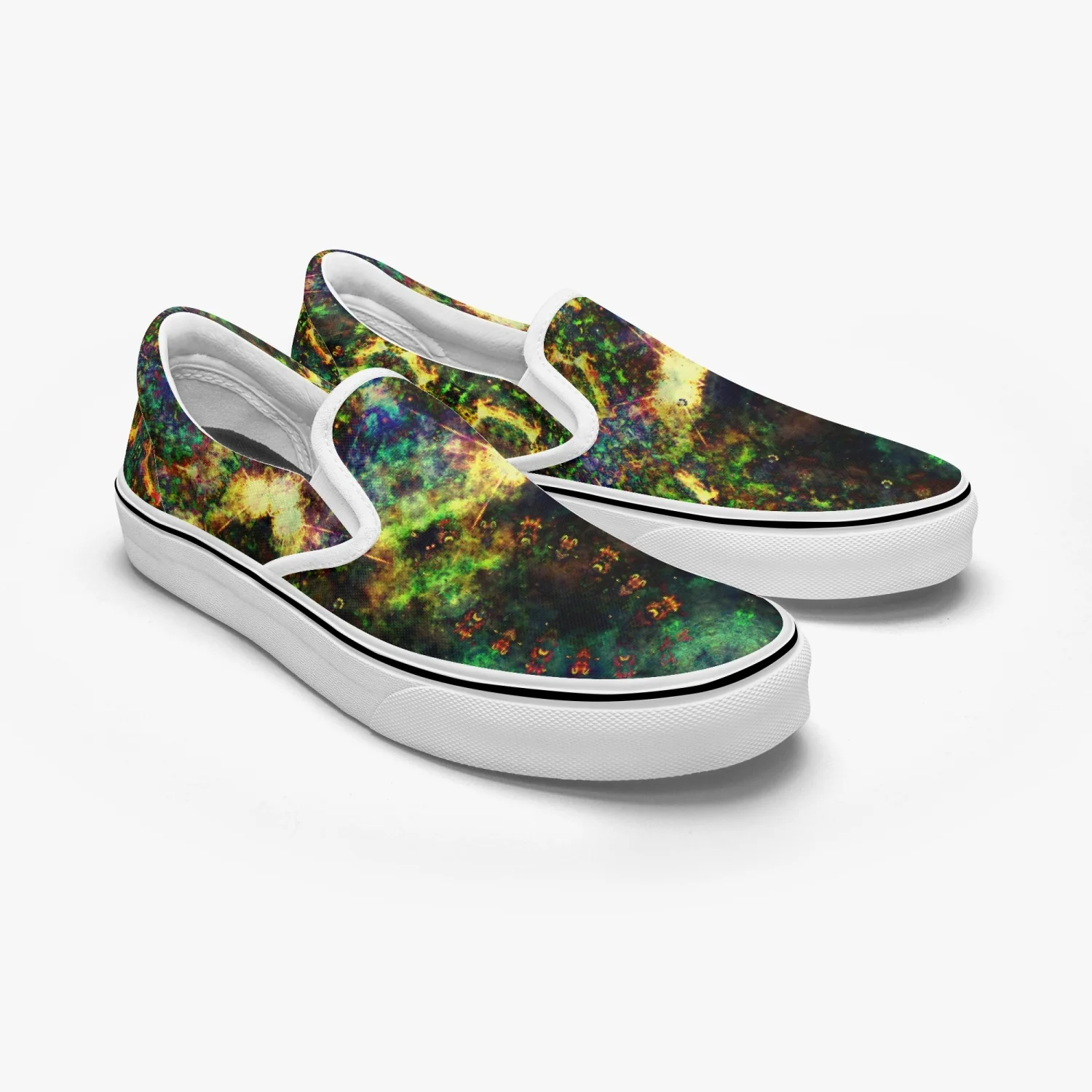 Xerxes Split-Style Psychedelic Slip-On Shoes - Image 4